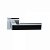 Ручка цинковая на тонком квадратном основании ABRISS R50.120 CP/MBP (Хром/Чёрный матовый)