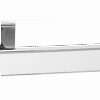 Ручка цинковая на тонком квадратном основании ABRISS R50.120 CP/WH (Хром/Белая вставка)