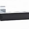 Ручка цинковая на тонком квадратном основании ABRISS R50.120 CP/MBP (Хром/Чёрный матовый)