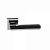 Ручка цинковая на тонком квадратном основании ABRISS R50.122 CP/MBP (Хром/Чёрный матовый)